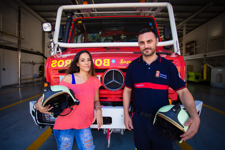 Preboda en parque de bomberos. DobleEnfoque